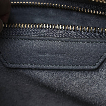 Celine Drummed Calfskin Micro Luggage Kohl 12 of 13
