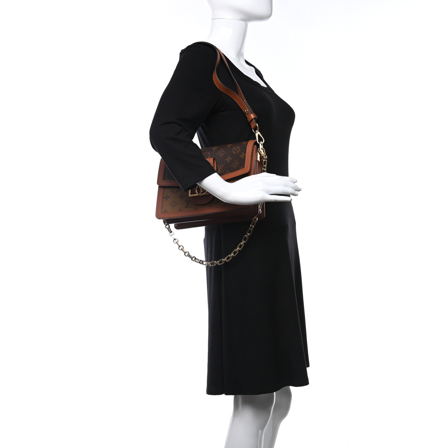 Louis Vuitton Reverse Monogram Dauphine MM 3 of 9