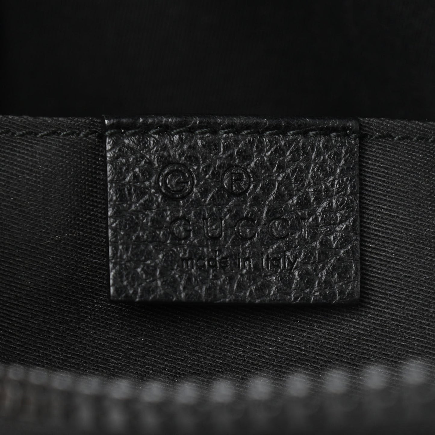 Nylon Monogram Fanny Pack Belt Bag Black