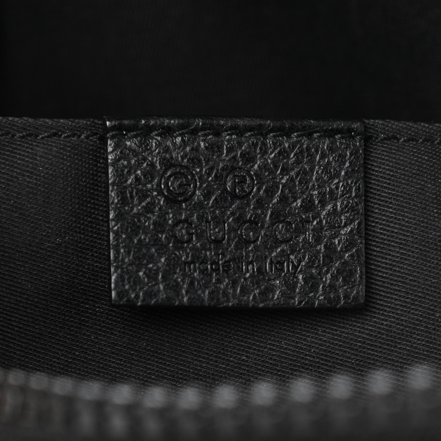 Gucci Nylon Monogram Fanny Pack Belt Bag Black 6 of 10