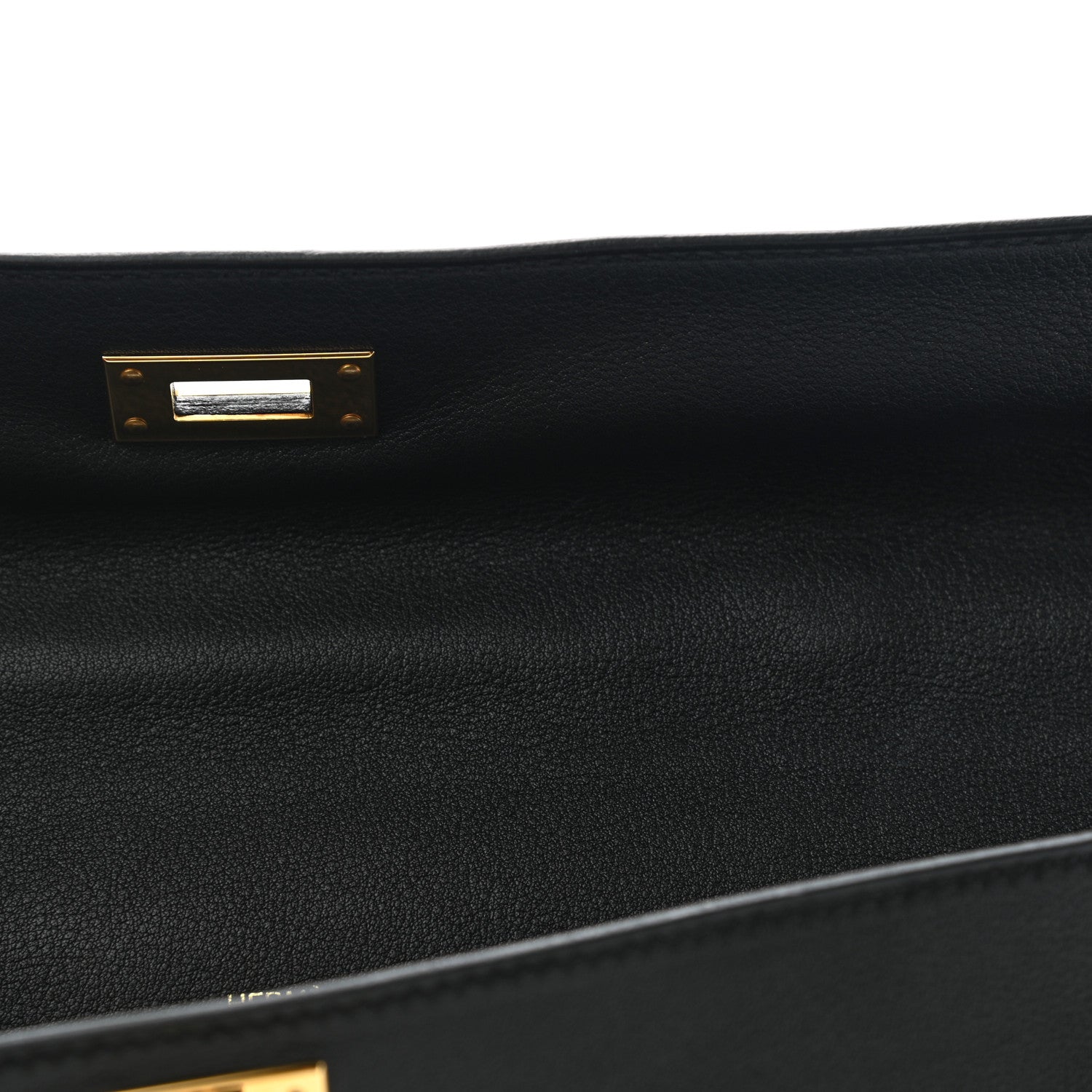Hermes Swift Kelly Cut Clutch Pochette Black 7 of 10