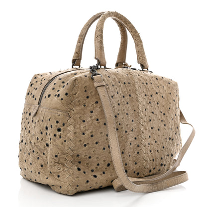Bottega Veneta Ostrich Grommet Montaigne Beige 4 of 18