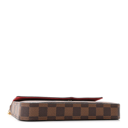 Louis Vuitton Damier Ebene Pochette Felicie Chain Wallet 5 of 11