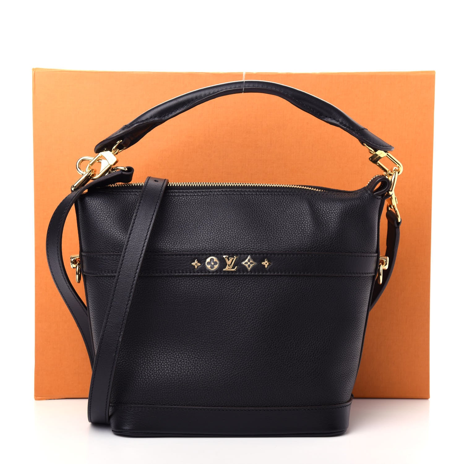 Louis Vuitton Grained Calfskin Cruiser PM Black 11 of 12