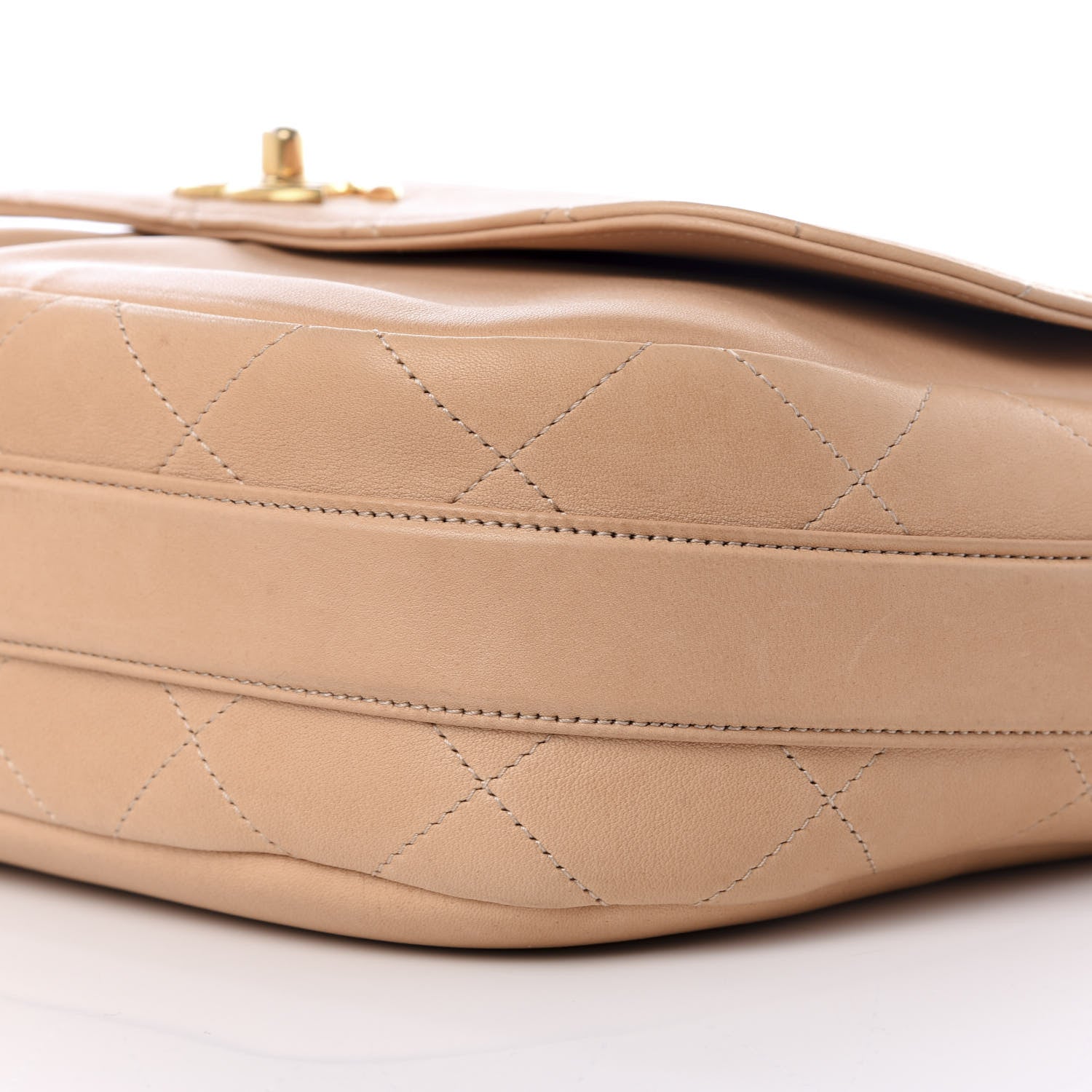 Chanel Calfskin Stitched Small Paris in Rome Messenger Beige 7 of 8