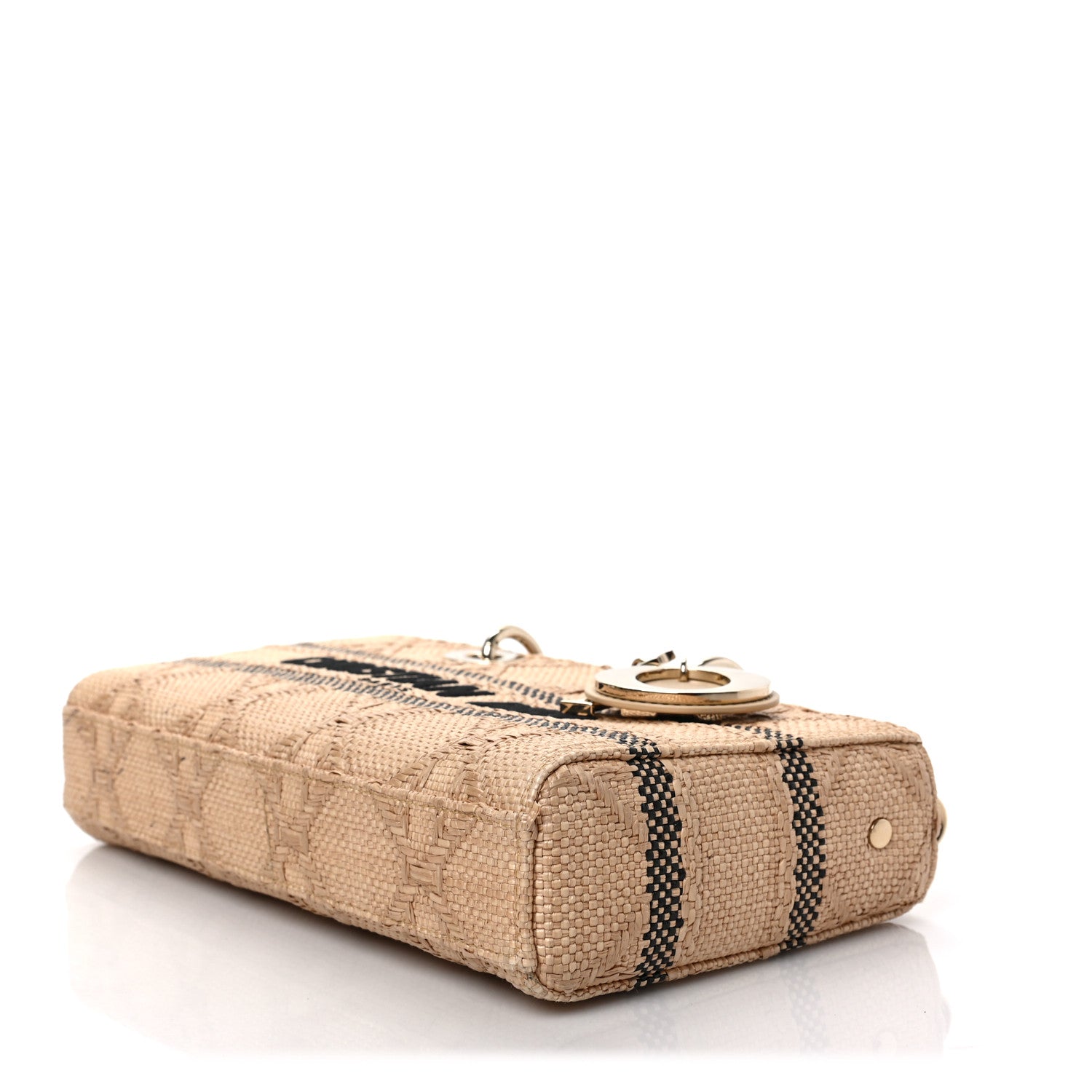 Christian Dior Raffia Medium Lady D-Joy Natural 8 of 8