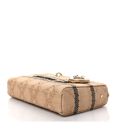 Christian Dior Raffia Medium Lady D-Joy Natural 8 of 8