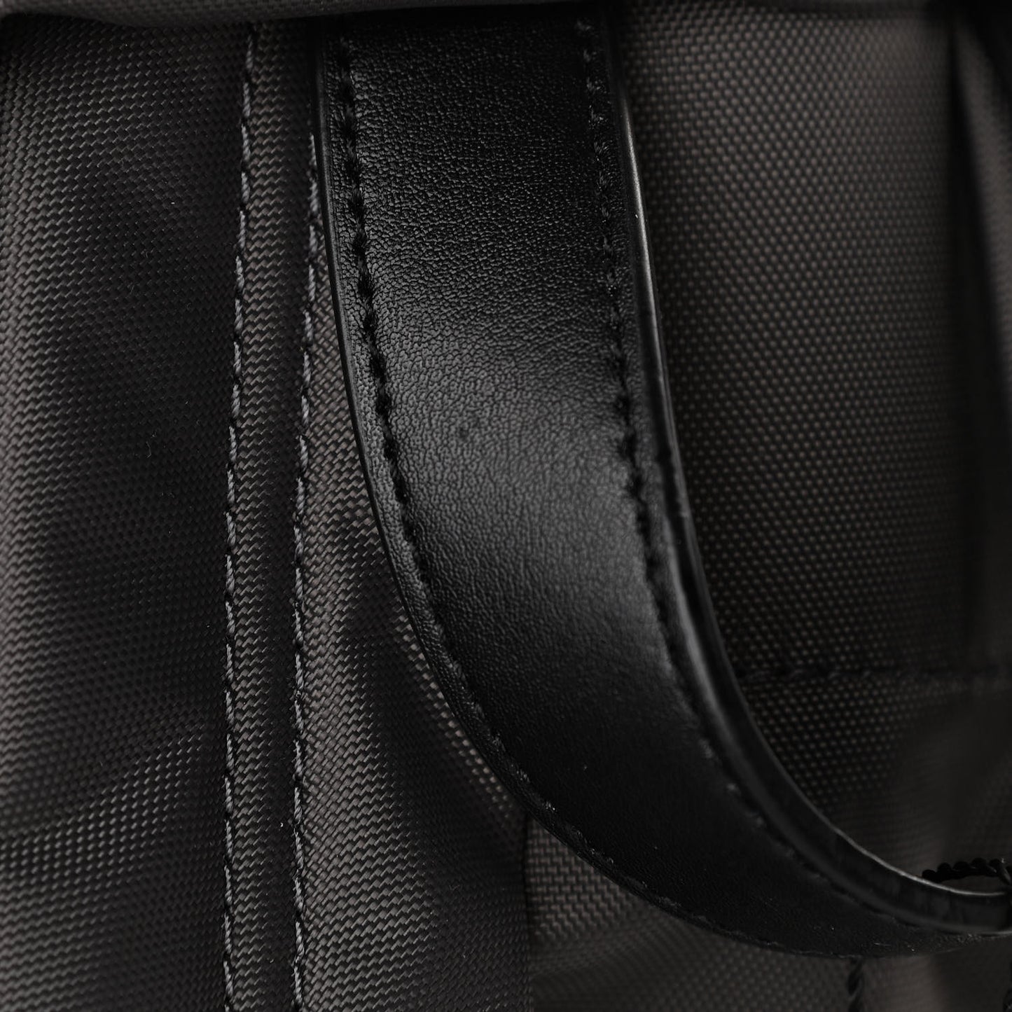 Nylon Biker Backpack Black