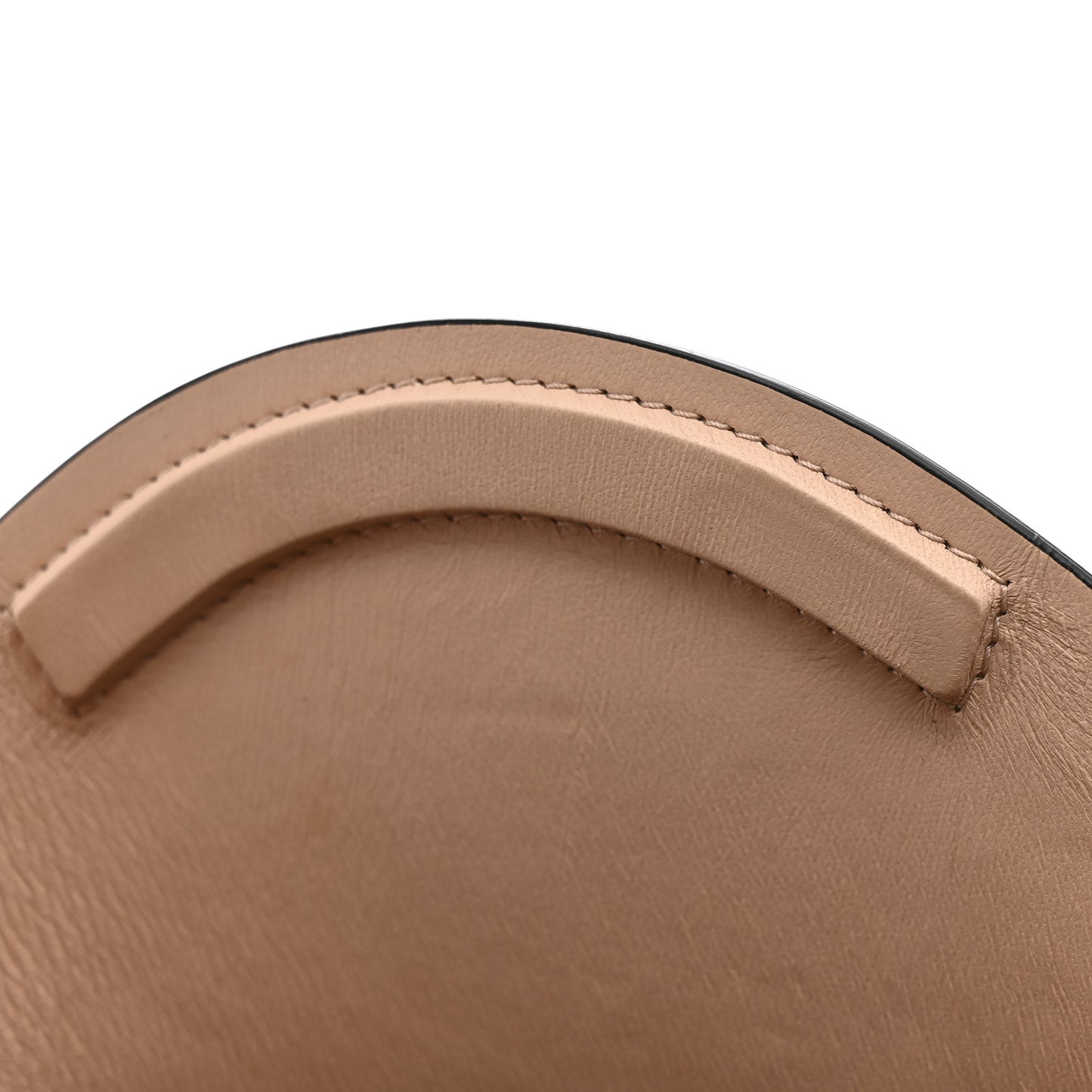 Calfskin Mini Curve Bucket Bag Tan