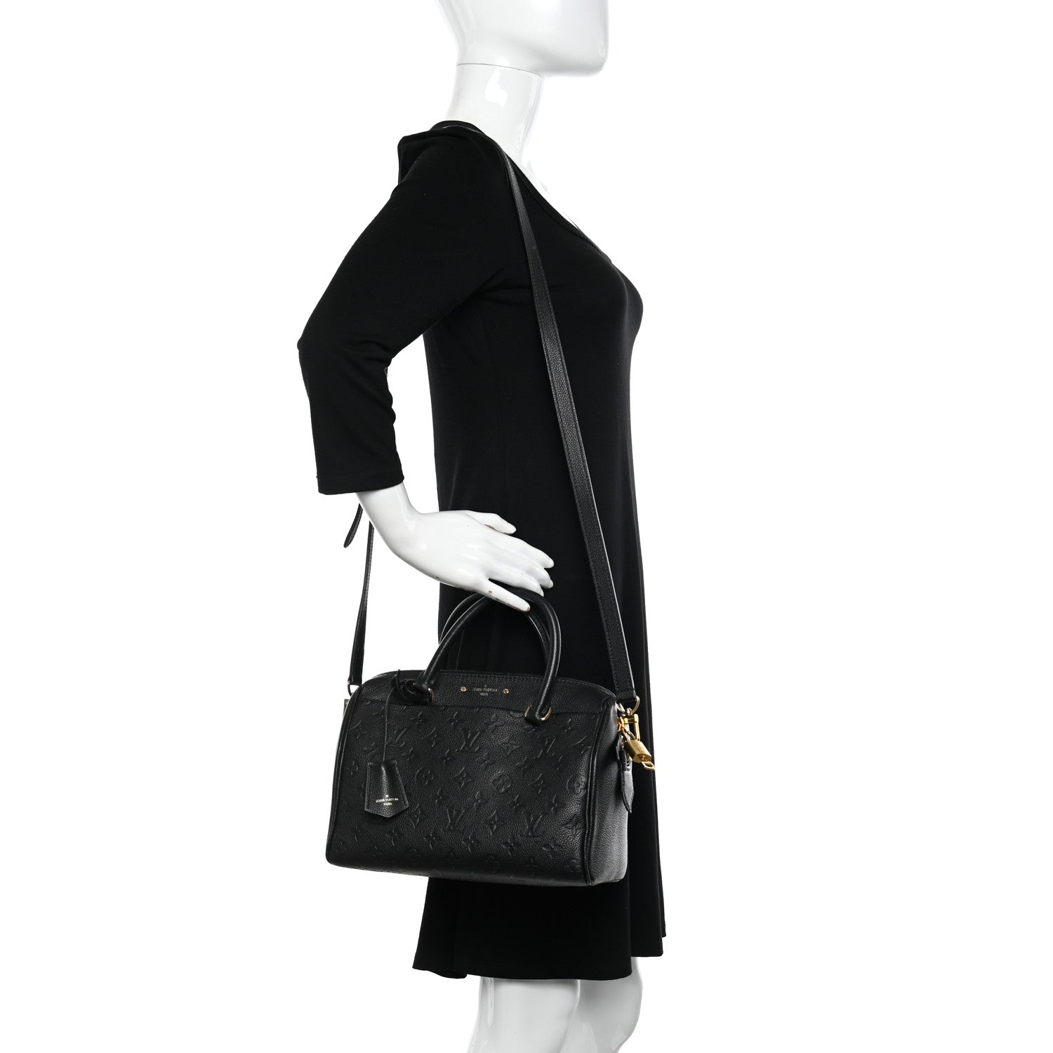 Louis Vuitton Empreinte Speedy Bandouliere 25 NM Black 2 of 12