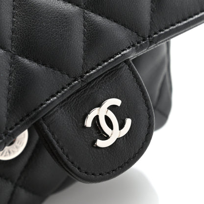 Chanel Lambskin Quilted Flap Cosmetic Case Black 13 of 14