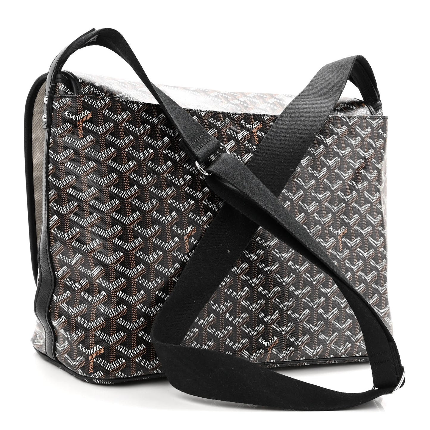 Goyardine Capetien Messenger Bag Black