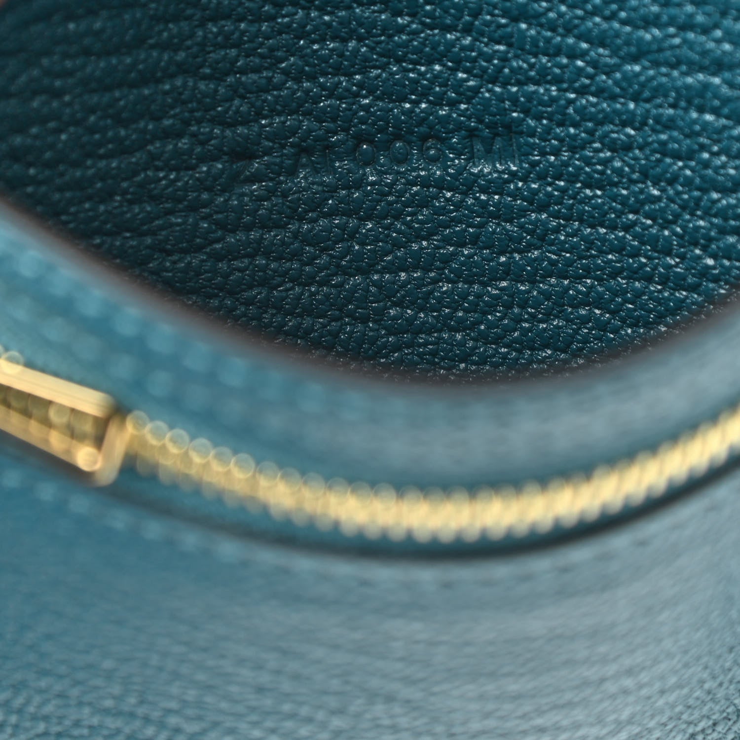 Hermes Chevre Mysore Bearn Compact Wallet Vert Bosphore 7 of 7