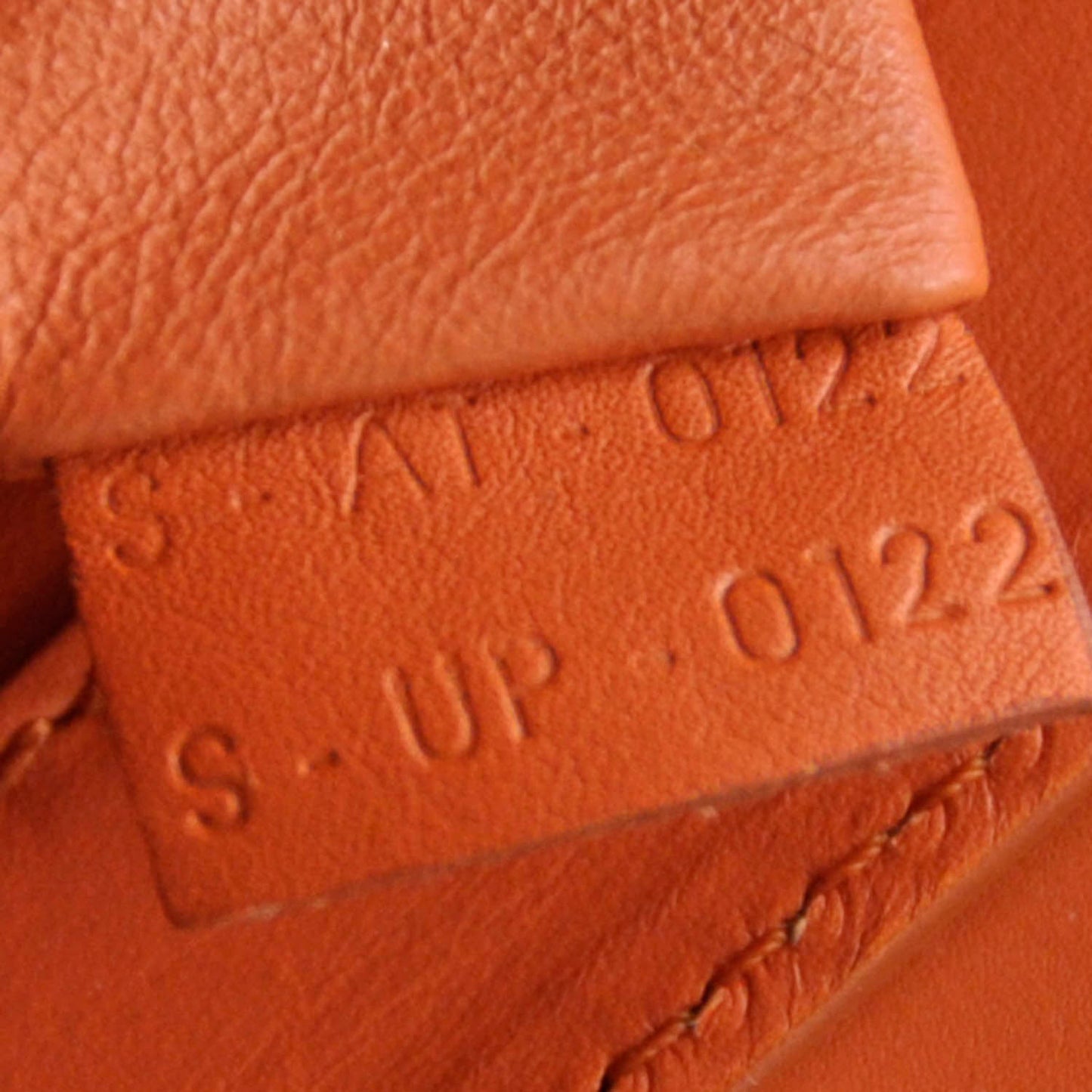Smooth Calfskin Mini Luggage Orange