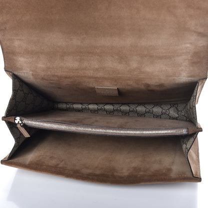 Gucci GG Supreme Monogram Embroidered Medium Dionysus Shoulder Bag Taupe 5 of 9