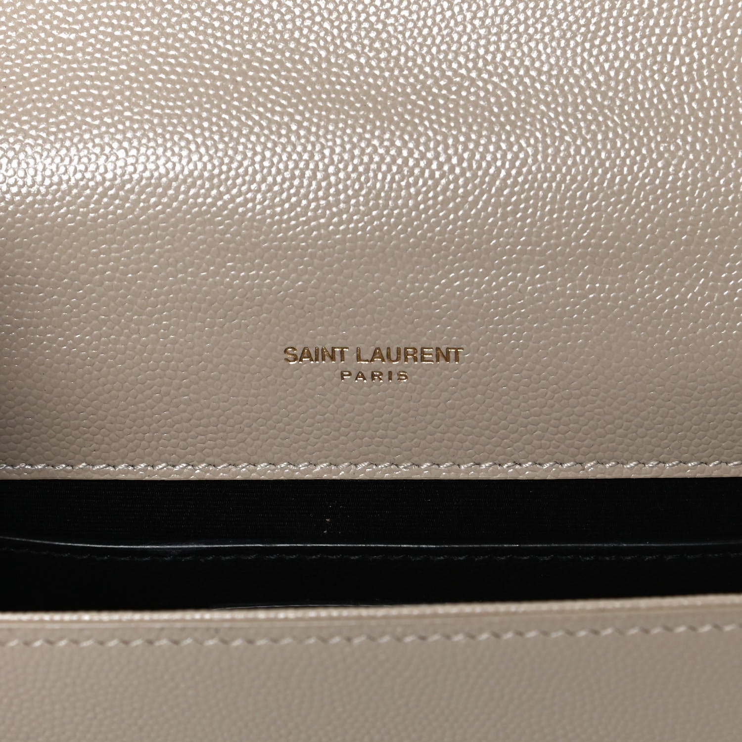 Saint Laurent Grain De Poudre Small Monogram Kate Satchel Sea Salt 7 of 13