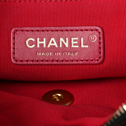 Chanel Shiny Caviar Quilted Chain Melody Backpack Black 6 of 10