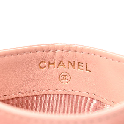 Chanel Caviar Camellia Embossed Card Holder Light Pink 6 of 8