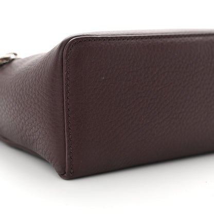 Loro Piana Grained Calfskin L19 Extra Pocket Pouch Plum 8 of 9