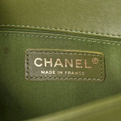 Chanel Calfskin Quilted Small Boy Flap Green 6 of 12