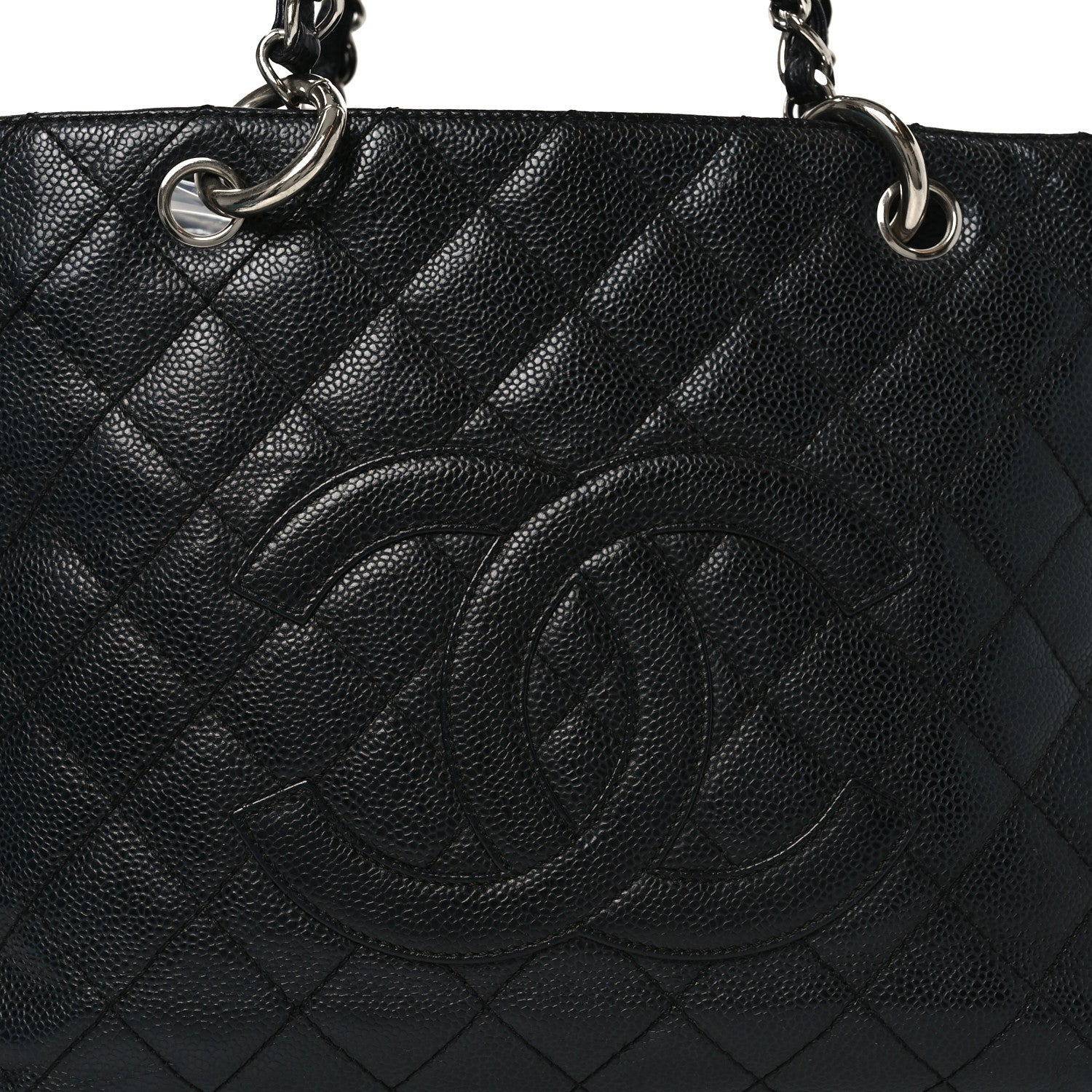 Chanel Caviar Quilted Grand Shopping Tote GST Black 8 of 12
