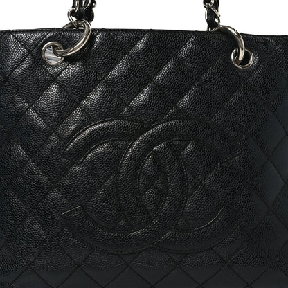 Chanel Caviar Quilted Grand Shopping Tote GST Black 8 of 12
