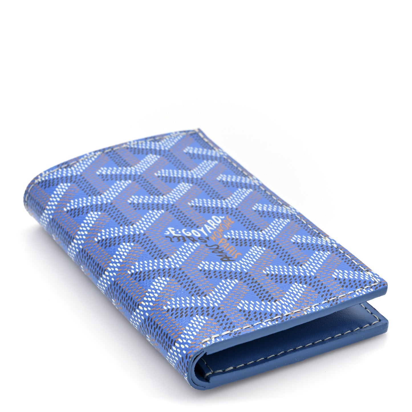 Goyardine Saint Pierre Card Holder Blue
