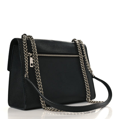 Louis Vuitton Soft Calfskin Mylockme Chain Bag BB Black 3 of 9