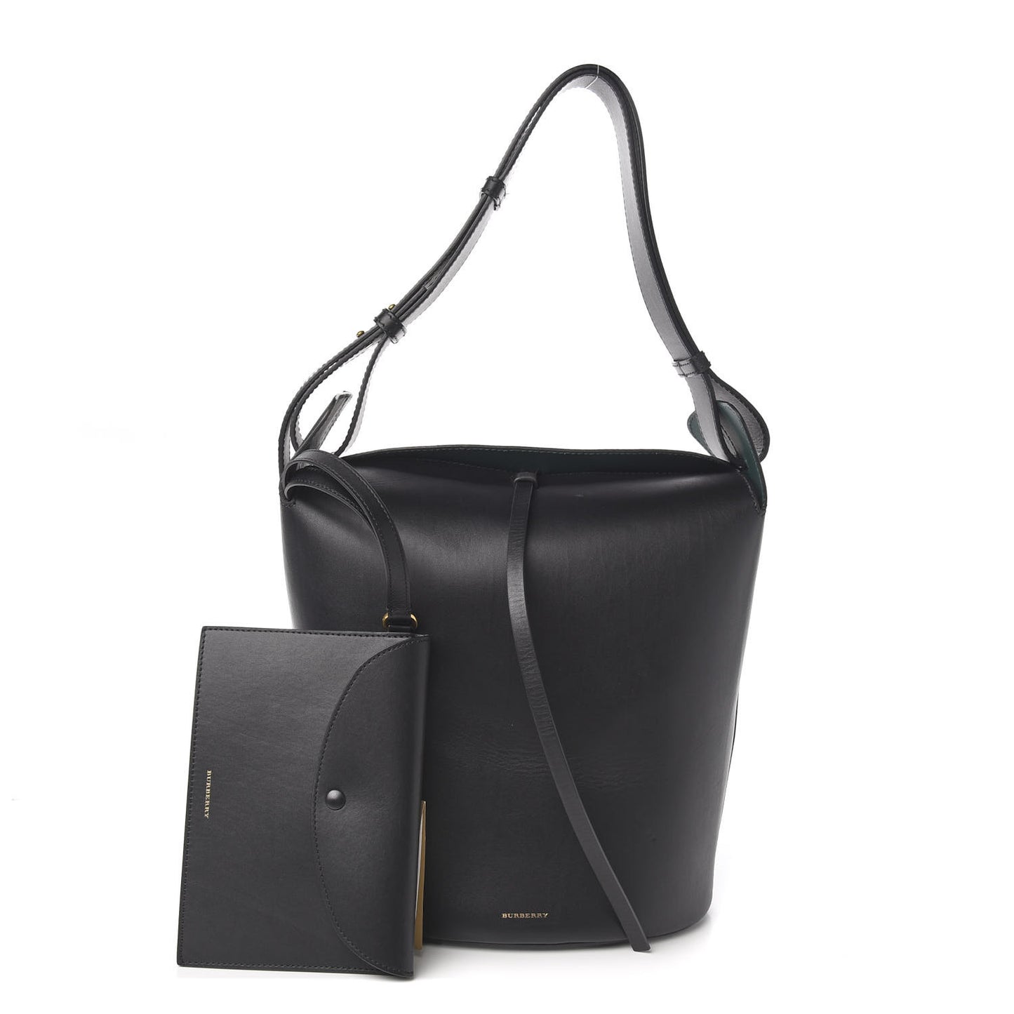 Supple Calfskin Large Bucket Black