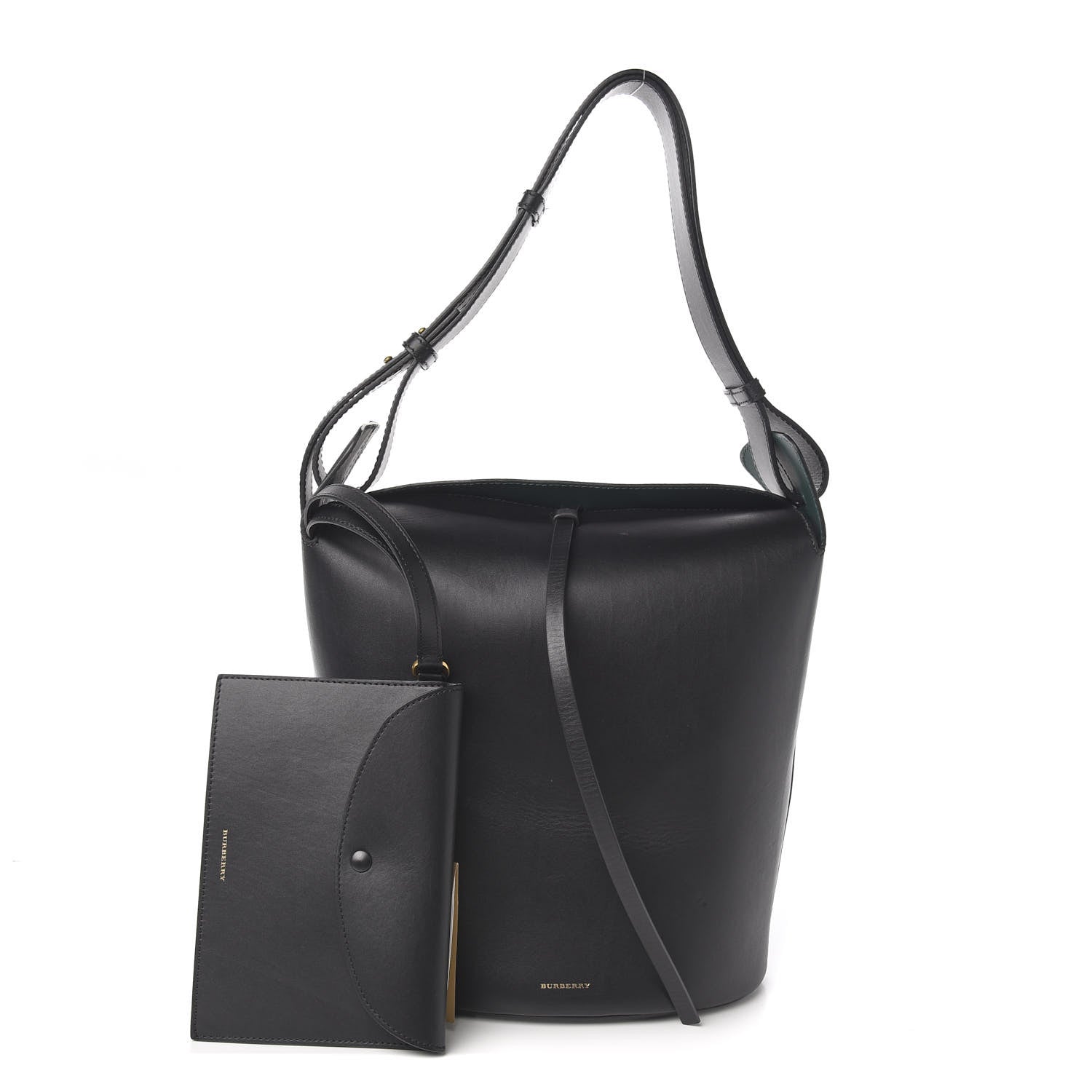 Burberry Supple Calfskin Large Bucket Black 1 of 10