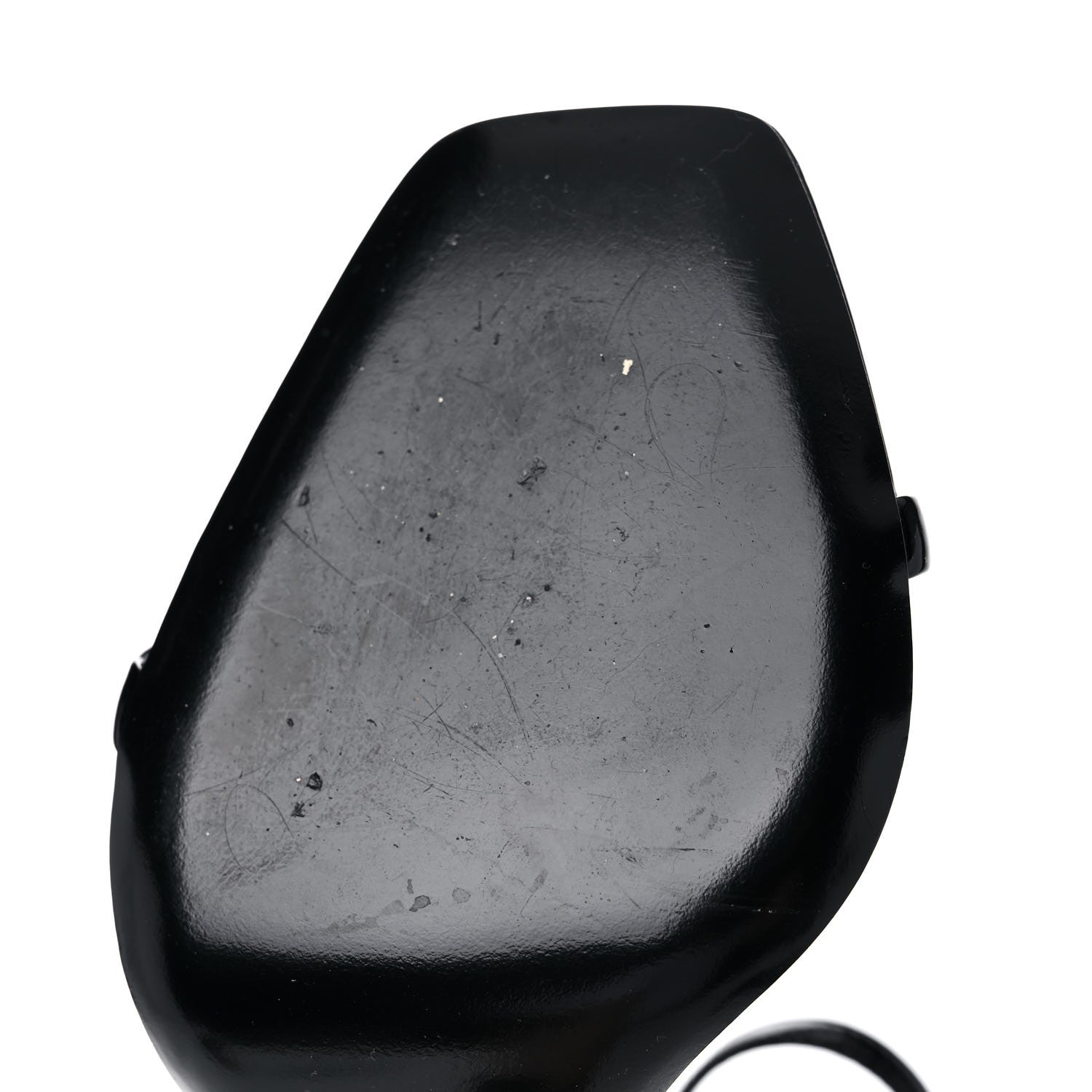 Saint Laurent Patent Calfskin Opyum 110 Sandals 37.5 Black 10 of 11