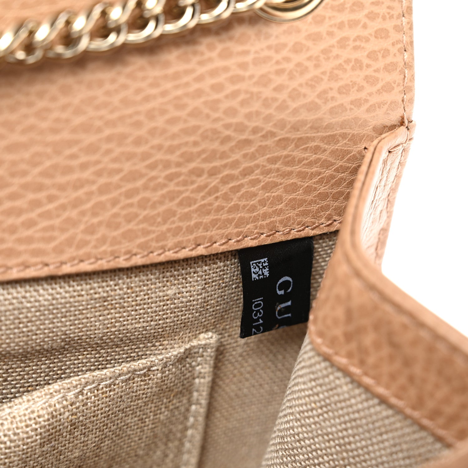 Gucci Dollar Calfskin Small Interlocking G Shoulder Bag Camelia 8 of 11