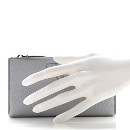Prada Vitello Daino Triangle Continental Zip Wallet Fiordaliso 2 of 9