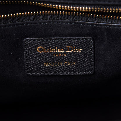 Christian Dior Grained Calfskin Large Lady Dior Black 6 of 11