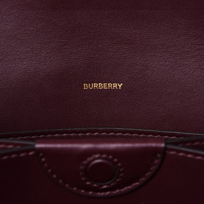 Burberry Calfskin Embossed Monogram Large Crossbody Oxblood 9 of 12