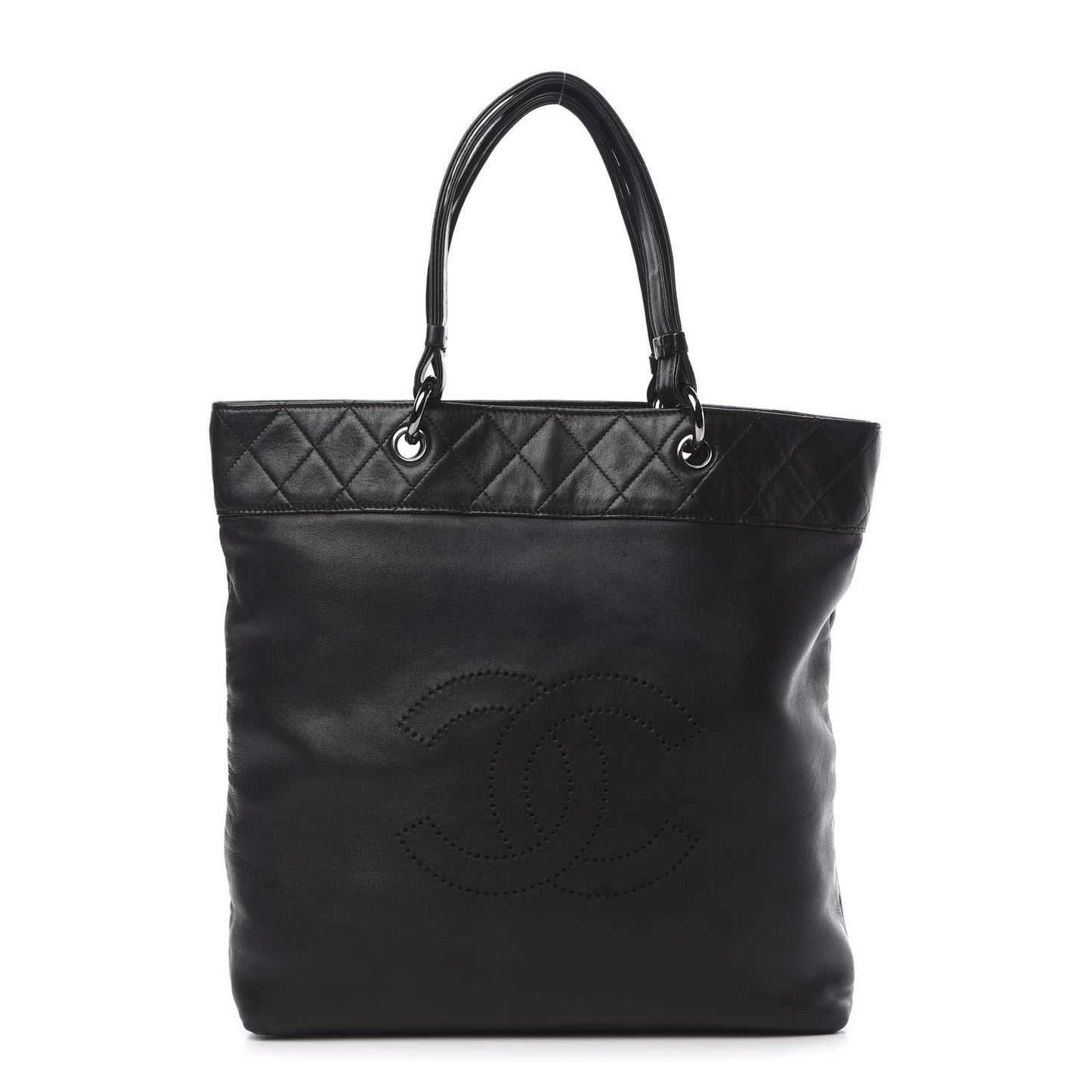 Lambskin CC Shoulder Bag Black