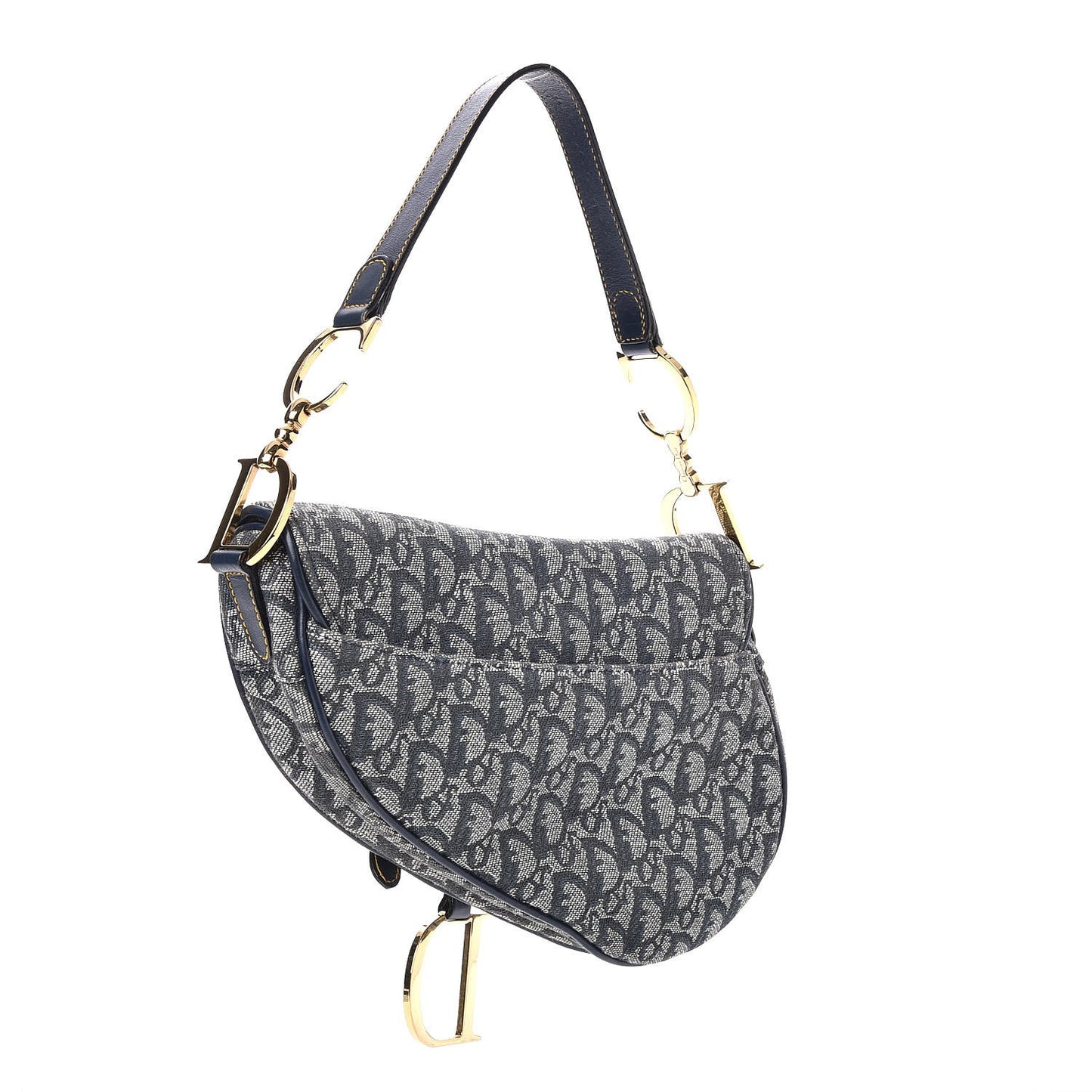 Monogram Saddle Bag Blue
