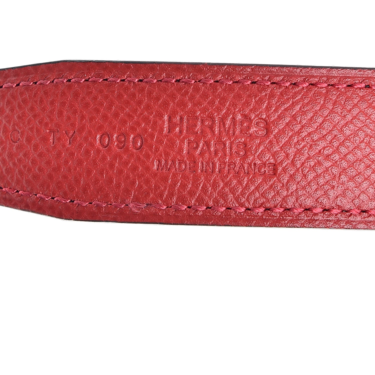 Hermes Epsom Swift 24mm Constance Belt 90 Rouge Casaque Black 4 of 7