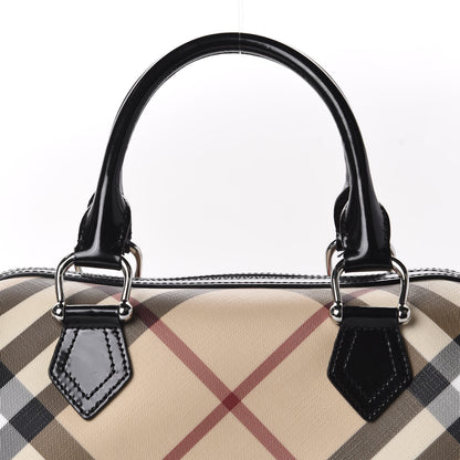 Burberry Nova Check Bowling Bag Black 9 of 11
