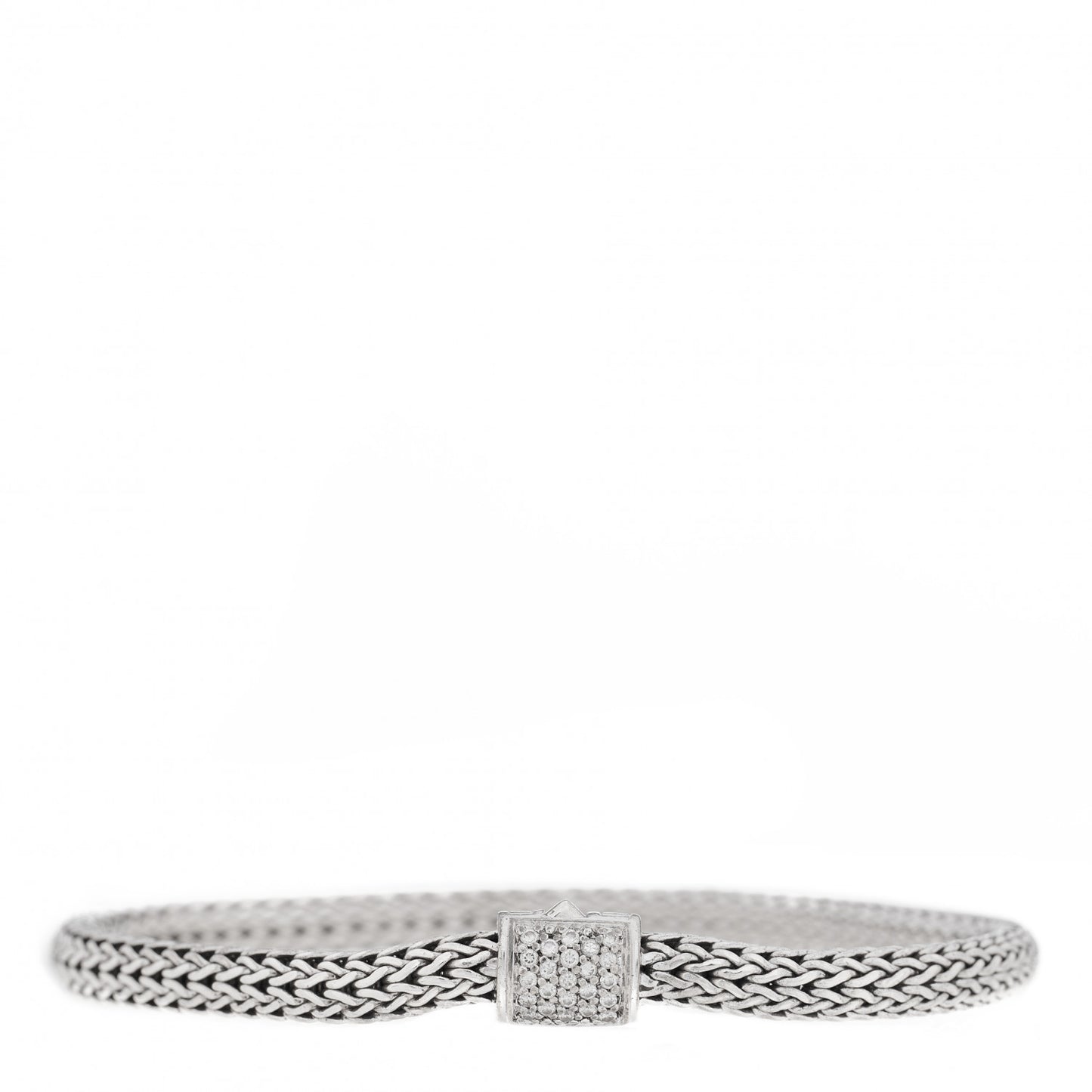 Sterling Silver Diamond 5mm Classic Chain Bracelet