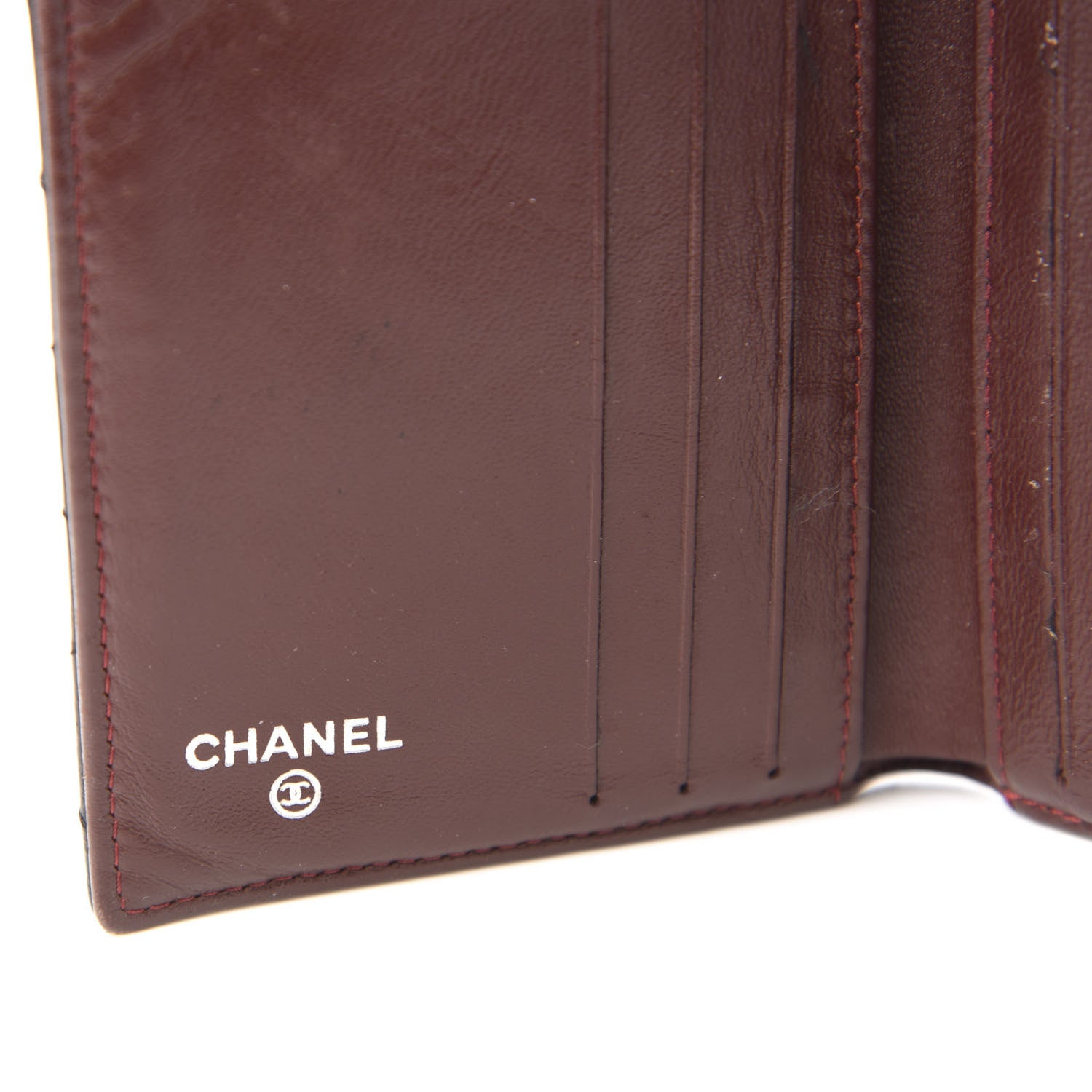 Chanel Lambskin Quilted Compact French Flap Wallet Black 8 of 10