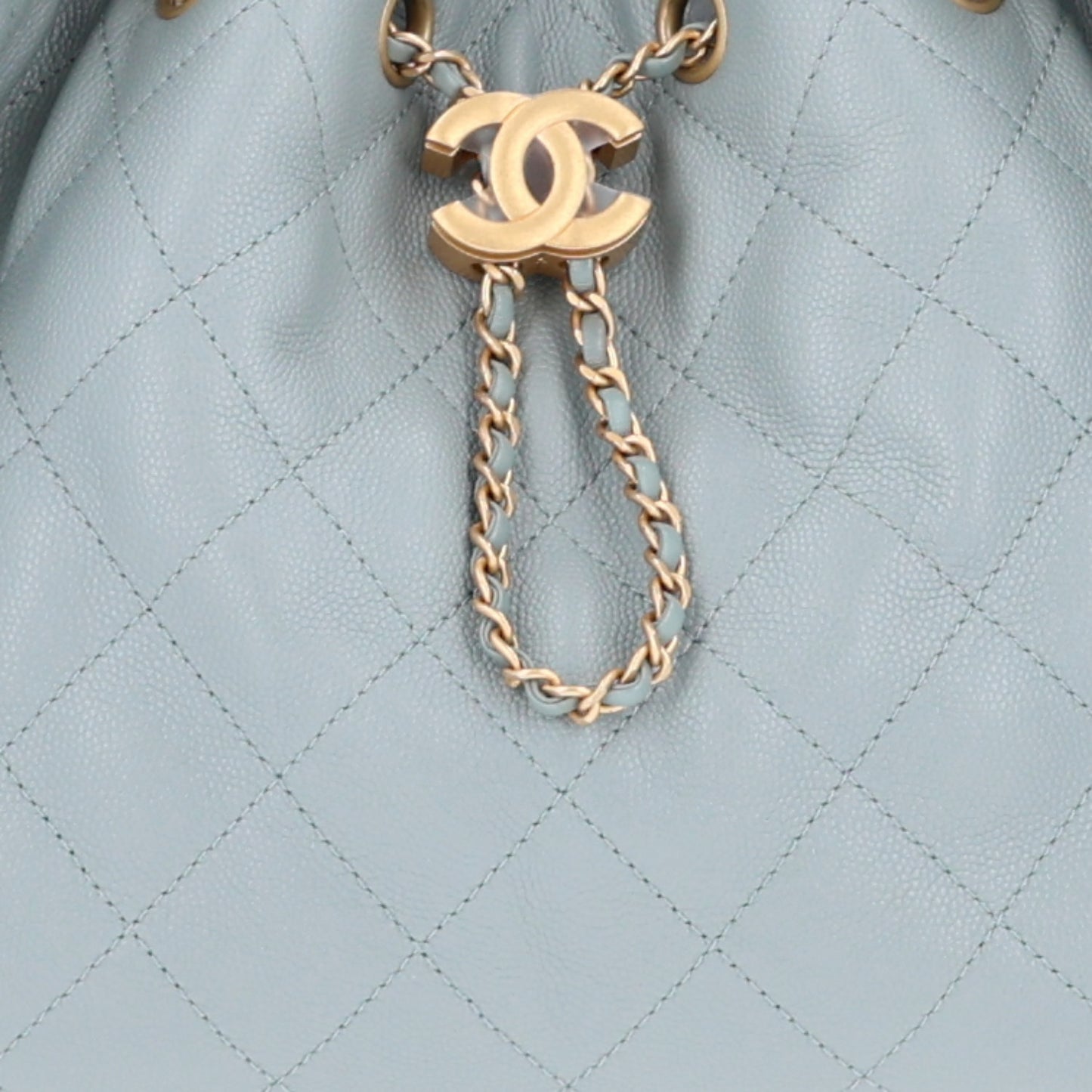 Caviar Quilted Small Chanel 25 Handbag Light Green