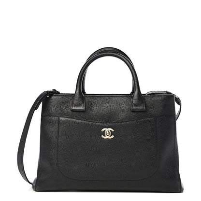 Chanel Grained Calfskin Small Neo Executive Shopper Tote Black 1 of 14