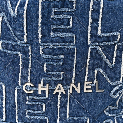 Chanel Denim Patchwork Logo Chanel 22 Blue 8 of 10