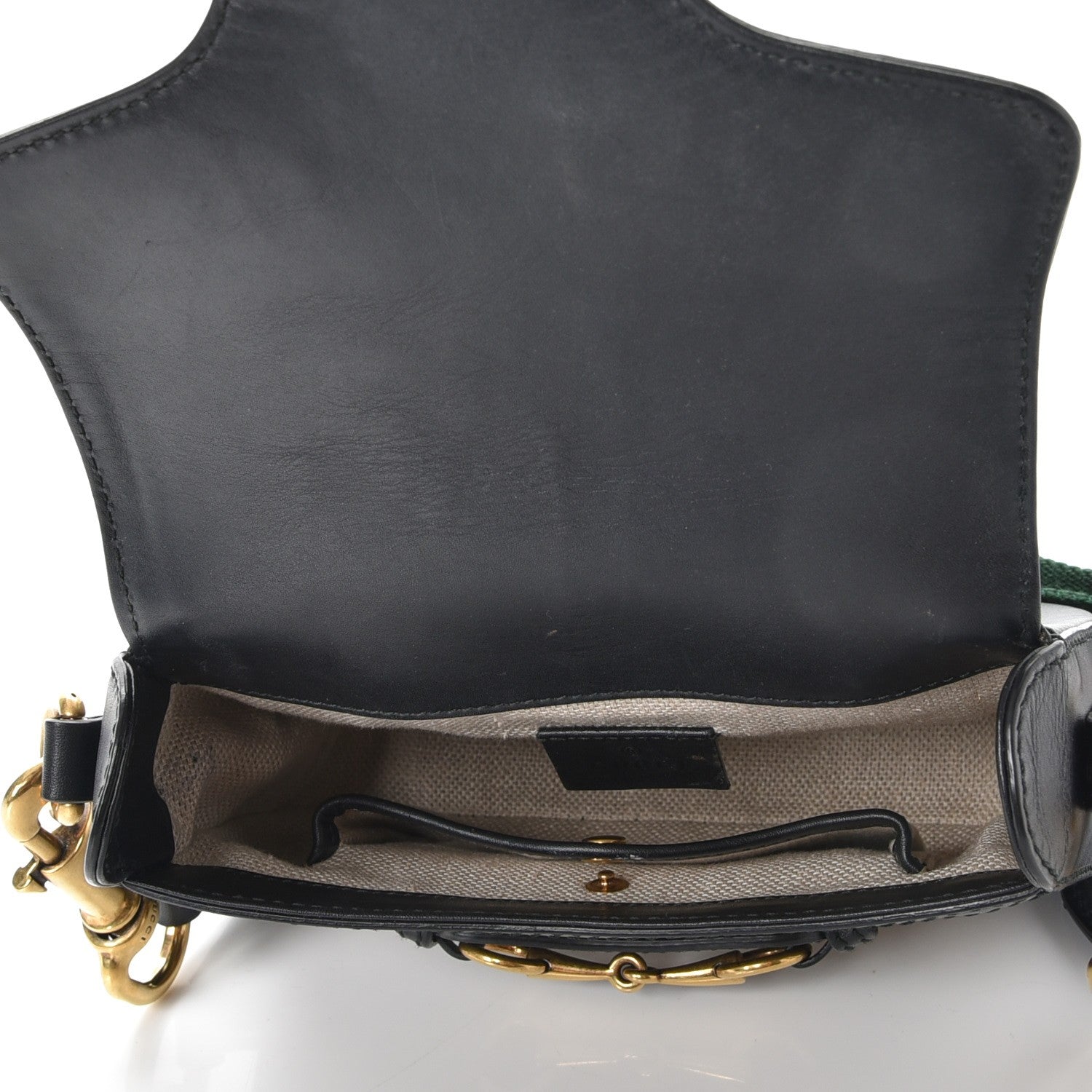 Gucci Monogram Small Lady Web Shoulder Bag Beige Black 5 of 9