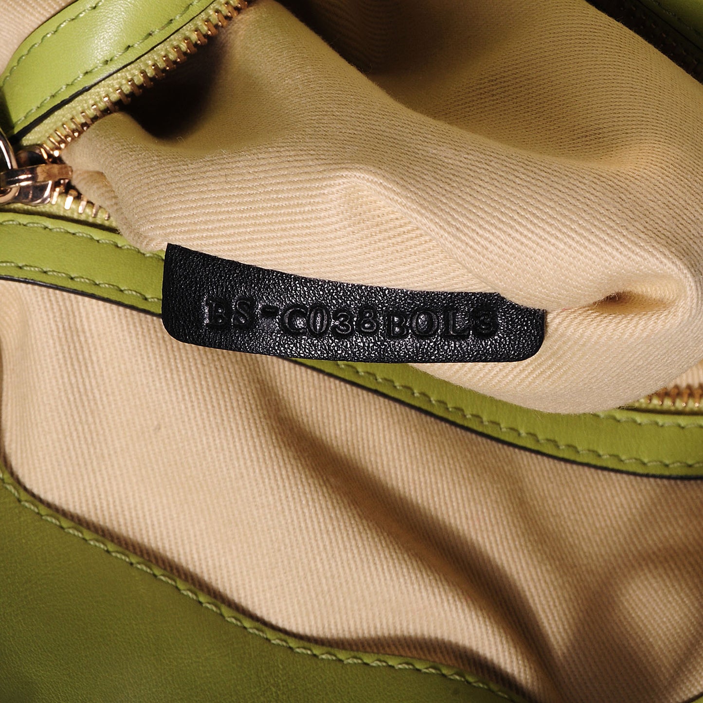 Leather Rockstud Dome Satchel Green