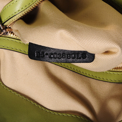 Valentino Garavani Leather Rockstud Dome Satchel Green 7 of 7