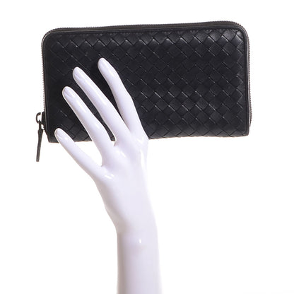 Bottega Veneta Nappa Intrecciato Zip Around Wallet Black 2 of 8