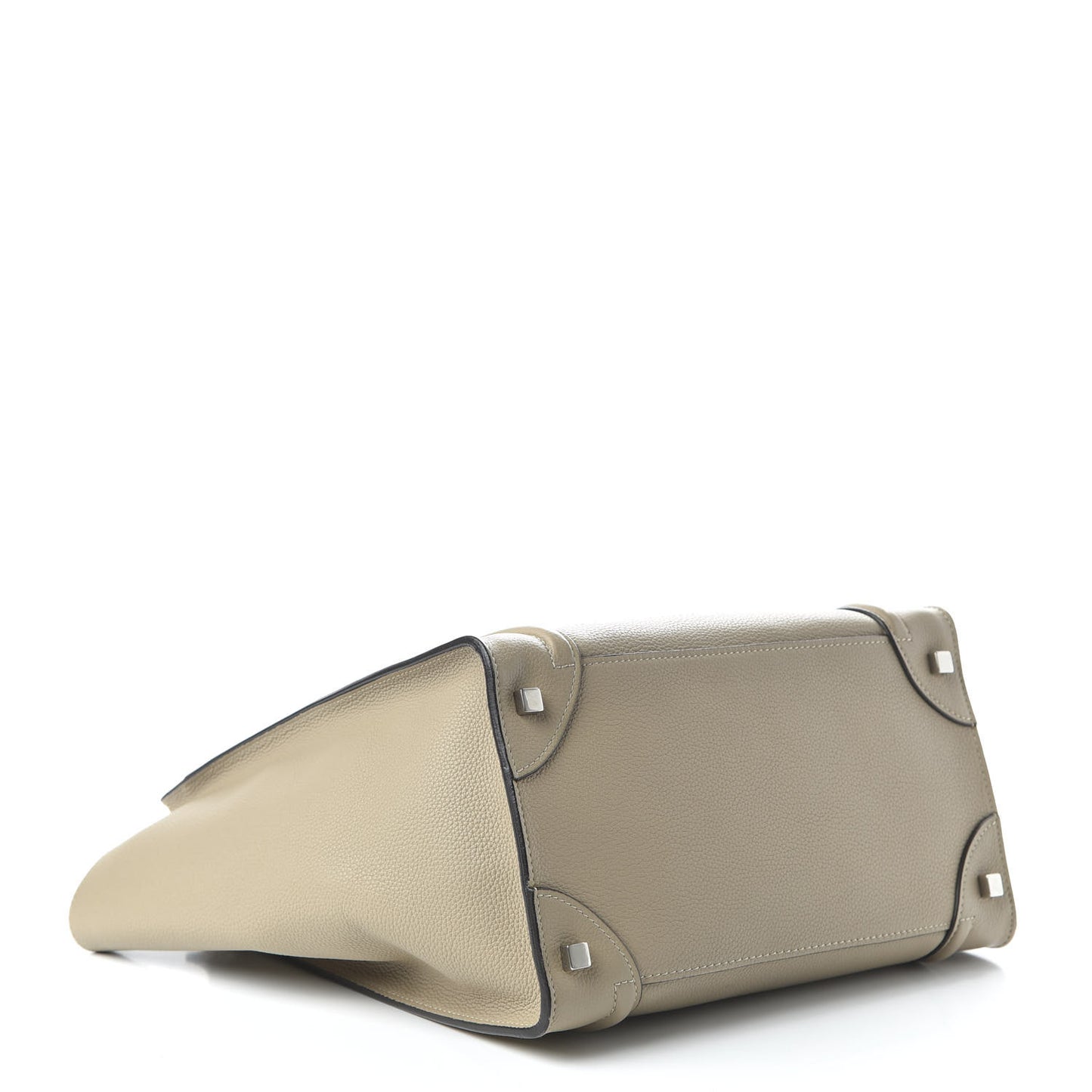 Drummed Calfskin Mini Luggage Dune