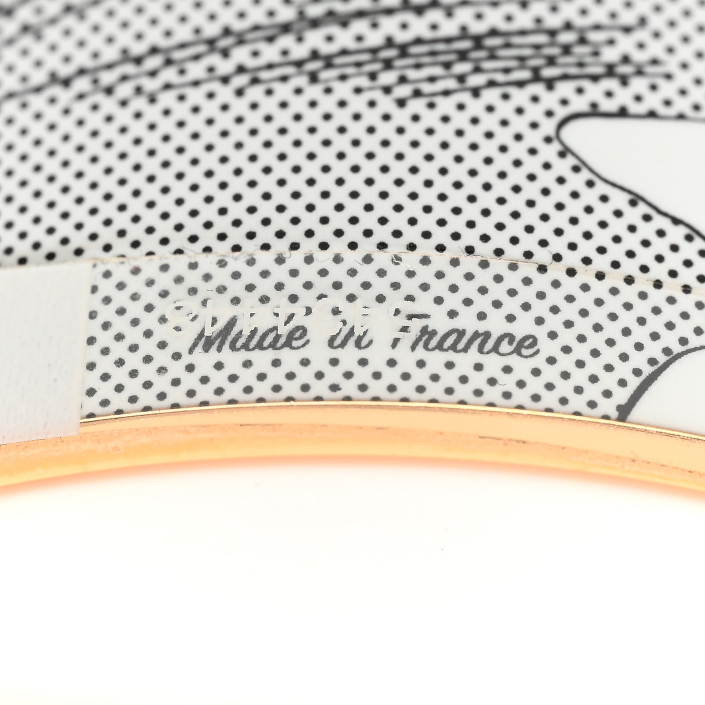 Enamel Printed Extra Wide Dessus Dessous Wow Bracelet